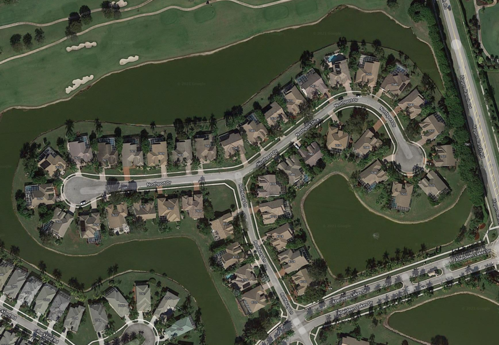 Sterling Lakes Estates Aerial Photo from Google Maps